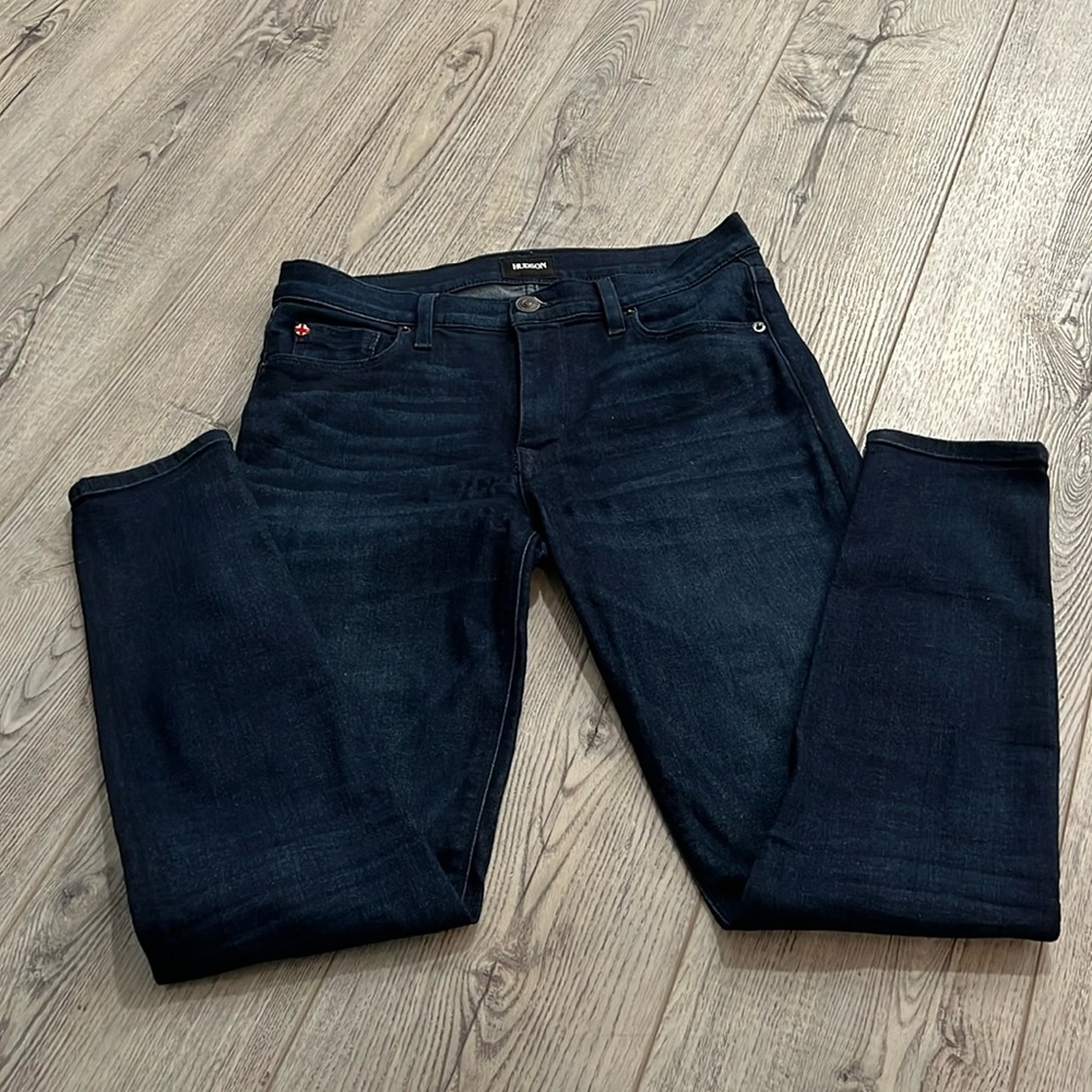 Jean Skinny Noir Vieilli Hudson Natalie – Taille 26, Mid-rise, Neuf Avec étiquette, Fabriqué Au Mexique